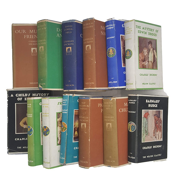 Charles Dickens' Collected Works - Nelson, c.1940s (13 Books)