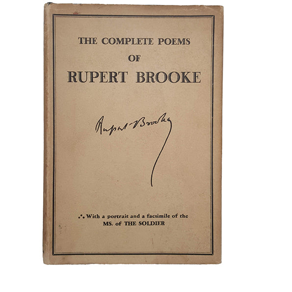 Rupert Brooke, The Complete Poems - Sidwick &amp; Jackson, 1934-7