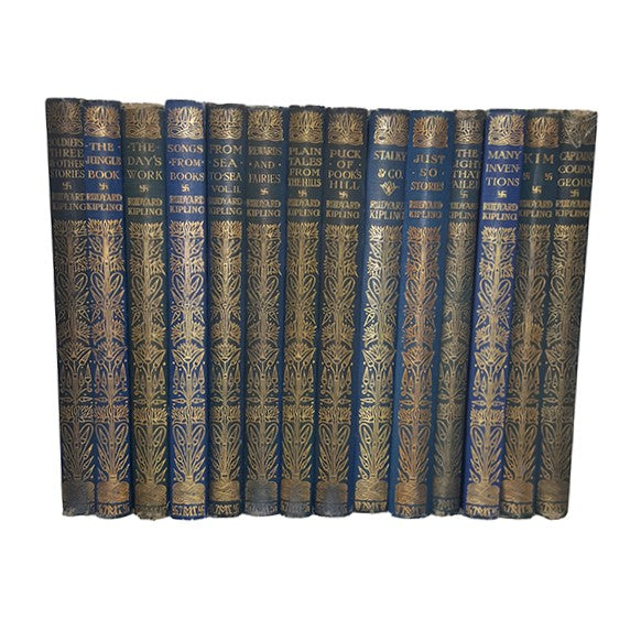 Rudyard Kipling Collected Works - Macmillan, c.1920 (14 Books)