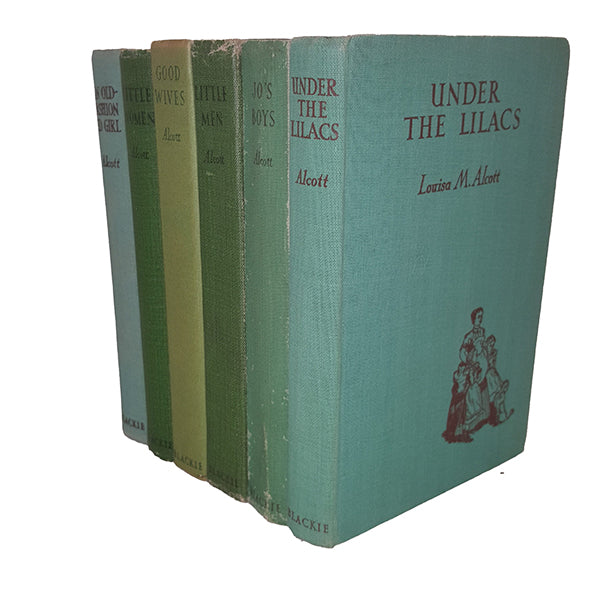 Louisa May Alcott's Little Women Series (6 Green Books)