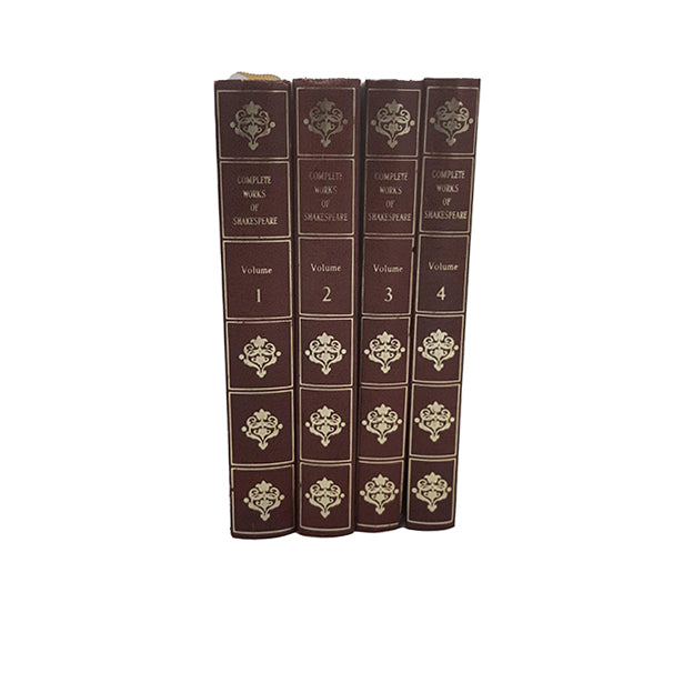 Shakespeare Complete Works Volumes 1-4, Comedies, Histories, Tragedies and Poems - Collins, (4 Books)