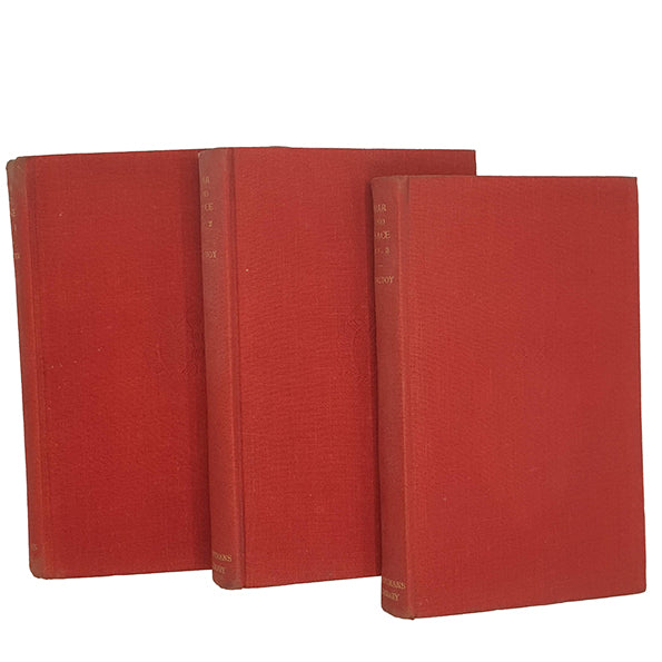 Leo Tolstoy's War and Peace Vols 1-3 - Dent, 1939-40 (3 Books)
