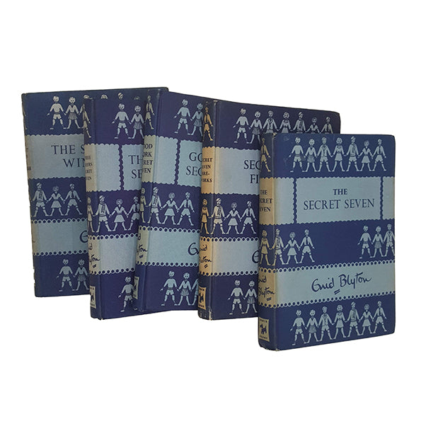 Enid Blyton's The Secret Seven Collection (5 Blue Books) - Brockhampton, 1950s-60s