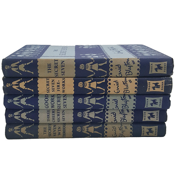 Enid Blyton's The Secret Seven Collection (5 Blue Books) - Brockhampton, 1950s-60s