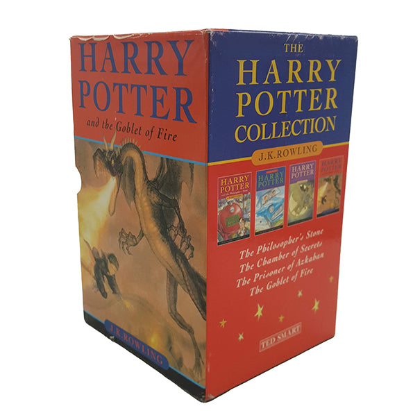 Harry Potter Series 1-4 by J. K. Rowling - In cardboard sleeve, Bloomsbury, 1997-2000