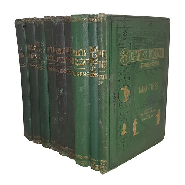 Charles Dickens' Collected Works - Chapman and Hall, c.1880 (9 Books)
