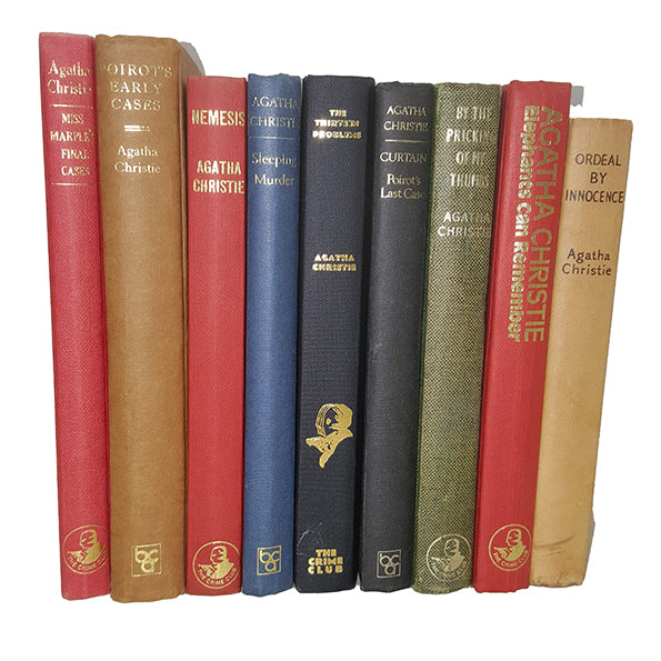 Agatha Christie Collected Works (9 Books) Includes 1st Editions.