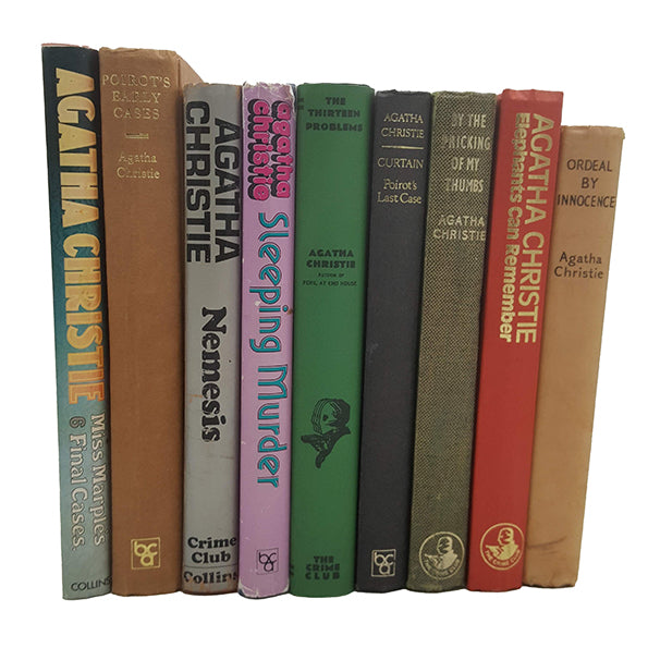 Agatha Christie Collected Works (9 Books) Includes 1st Editions.