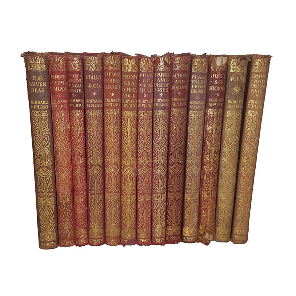 Rudyard Kipling Collected Works - Macmillan, c.1920s (13 Books)