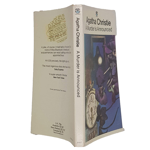 A Murder is Announced by Agatha Christie - Fontana, 1980