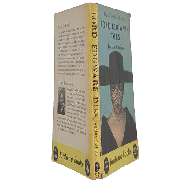 Lord Edgware Dies by Agatha Christie - Fontana, 1960