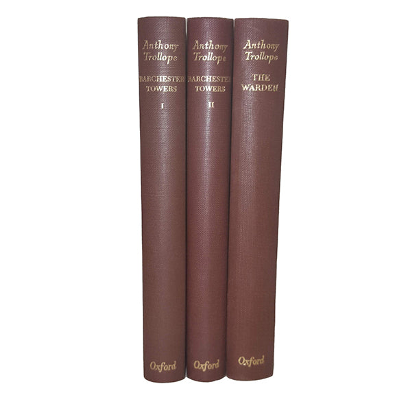 Anthony Trollope&#39;s The Warden and Barchester Towers - Oxford, 1952-3 (3 Books)