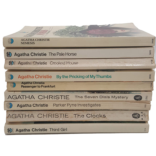 Agatha Christie Vintage Paperback Collection, c.1970 (9 Books)