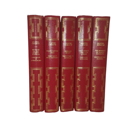 Agatha Christie Collected Works c.1970 (5 Red Books)