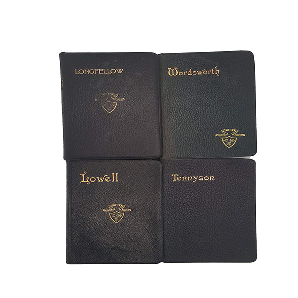 Poetry Collection - Wordsworth, Tennyson, Longfellow, Howell - Oxford, 1911-13 (4 Black Books)