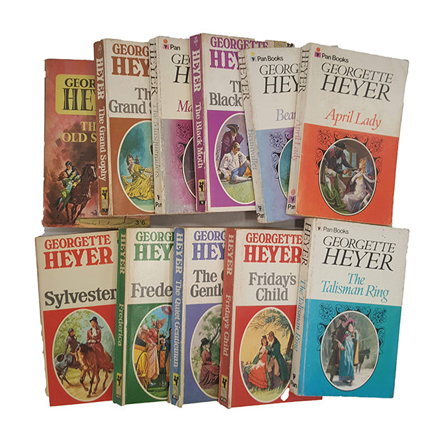 Georgette Heyer Vintage Pan Paperbacks, 1960s (21 Books)