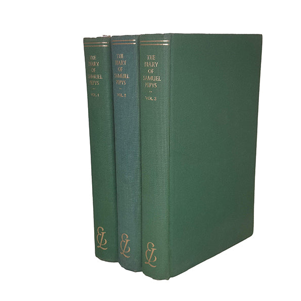 The Diary of Samuel Pepys, Vols 1, 2 &amp; 3 - Dent, 1960