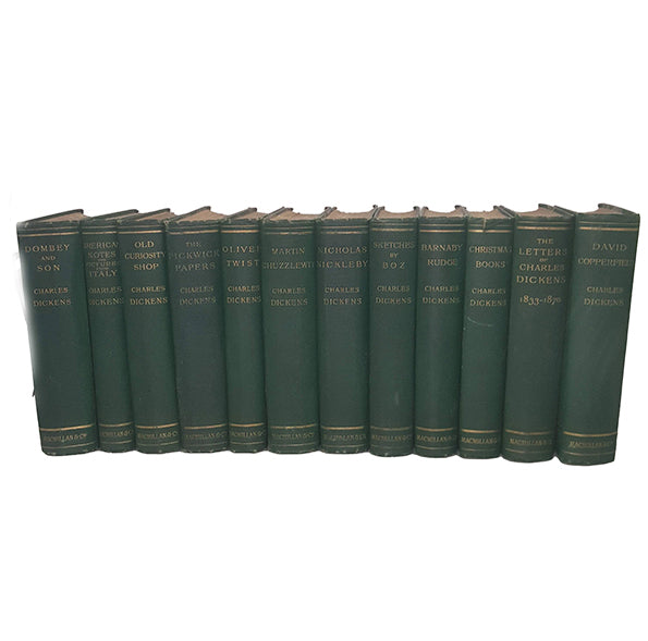 Charles Dickens' Collected Works - Illustrated, Macmillan, 1892 (12 Books)