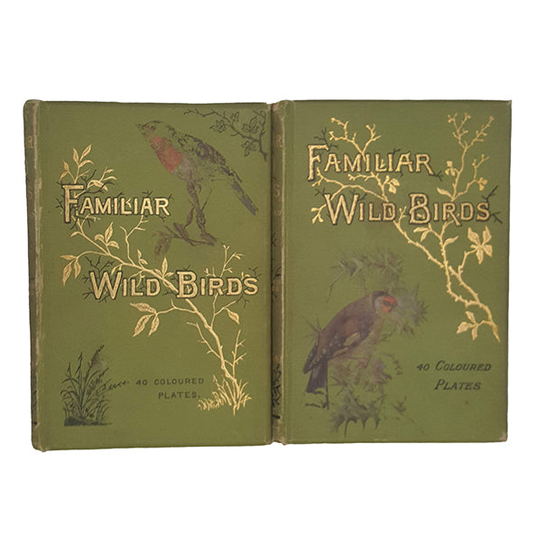 Familiar Wild Birds Volumes 1-2 by W. Swaysland - Cassell, 1883 (2 Books)