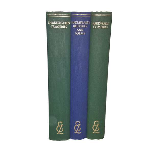 William Shakespeare's Comedies, Tragedies, Histories and Poems - Dent/Dutton, 1956 (3 Books)