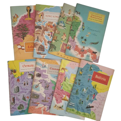 Around The World Collection by Odhams - 59 Booklets