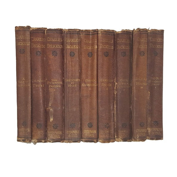 Charles Dickens' Collected Works - Chapman and Hall, 1880 (9 Books)