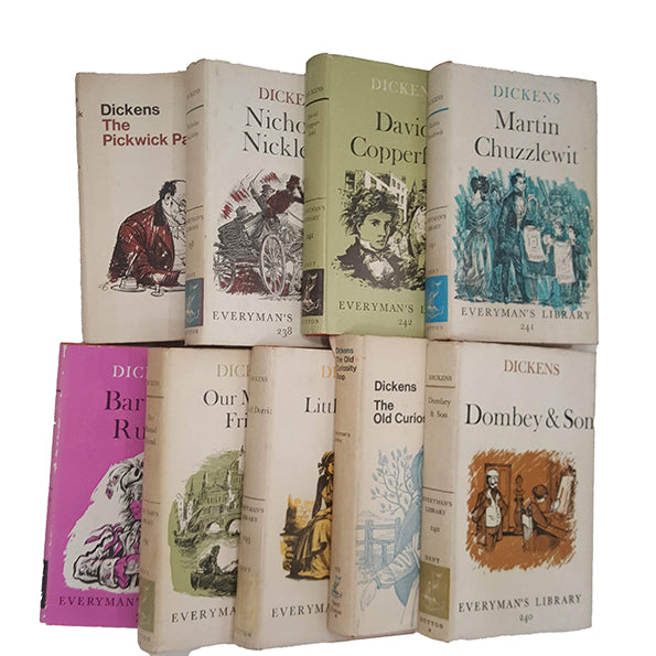 Charles Dickens Collected Works - J. M. Dent, 1960-70s (9 Books)