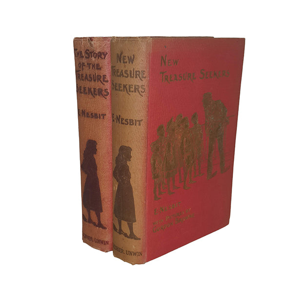 The Treasure Seekers &amp; New Treasure Seekers by E. Nesbit - T Fisher Unwin, 1912-17 (2 Books)