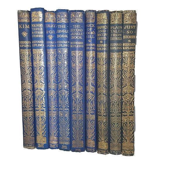 Rudyard Kipling Collected Works - Macmillan, c.1920-50s1 (9 Books)