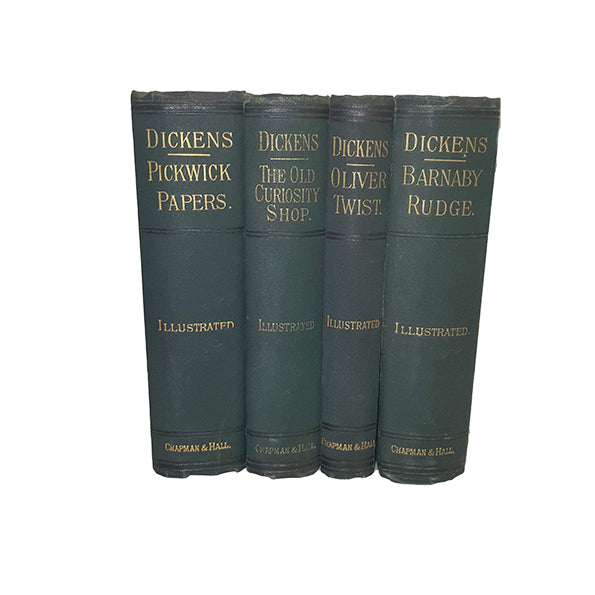 Charles Dickens&#39; Collected Works - Illustrated, Chapman &amp; Hall (4 Books)