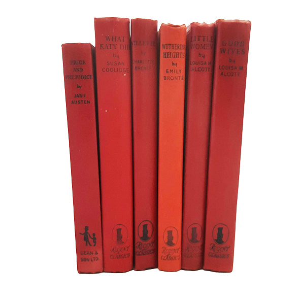 Red Classics Collection - Austen, Bronte, Alcott, Coolidge (6 Red Books)