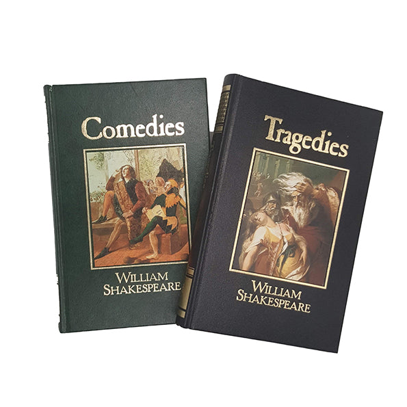 William Shakespeare's Comedies &amp; Tragedies - Great Writer's Library, 1988 (2 Books)