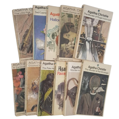 Agatha Christie 11 Vintage Paperbacks - Fontana, c.1970s (11 Books)