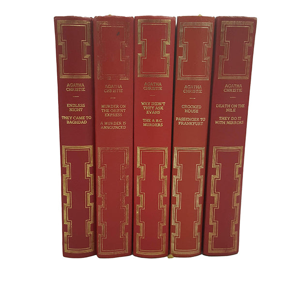 Agatha Christie Collected Works c.1970 (5 Red Books)