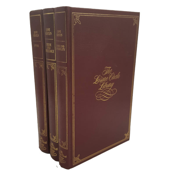 Jane Austen's Pride and Prejudice; Emma; Sense and Sensibility - Leisure Library (3 red Books)
