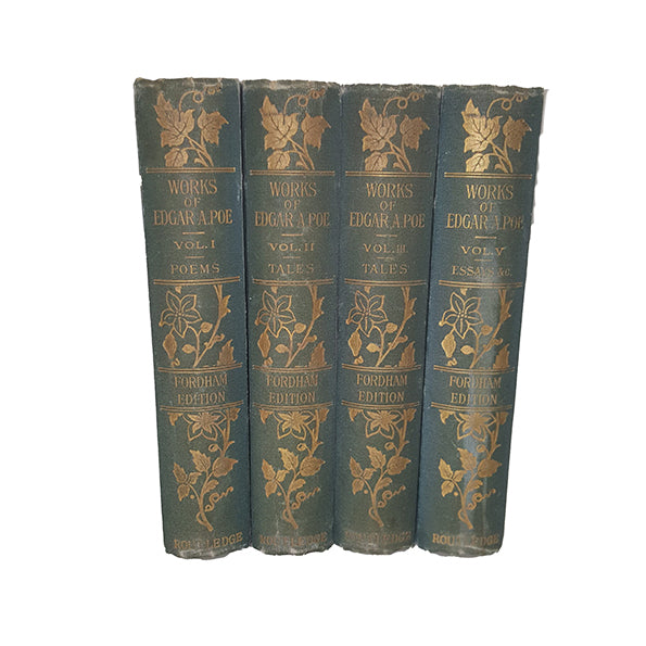 Edgar Allan Poe Collected Works, c.1880 (4 Books)