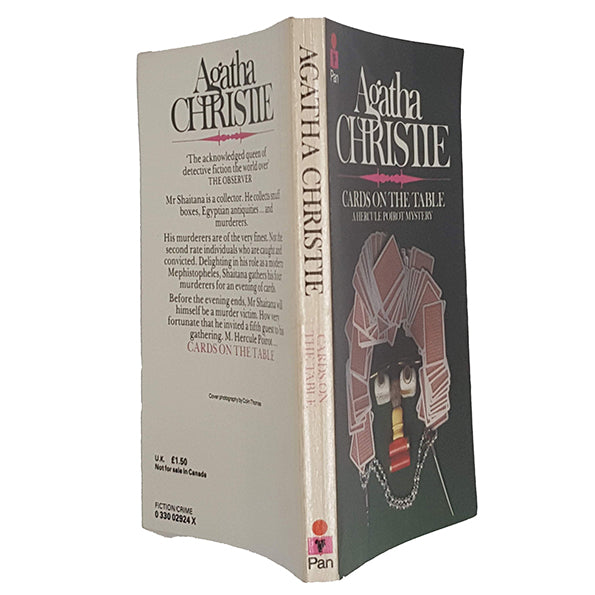 Cards on the Table by Agatha Christie - Pan Books c.1980