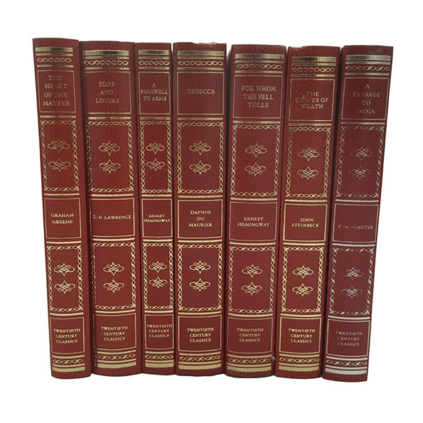 Red Classic Novels Collection - Vintage Faux Leather (7 Books)