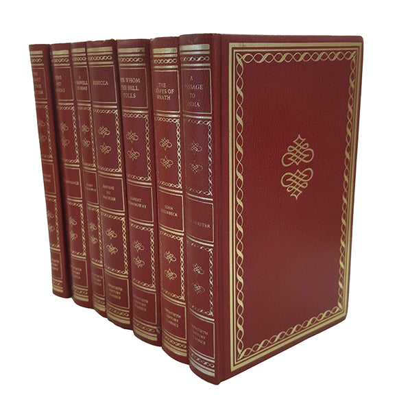 Red Classic Novels Collection - Vintage Faux Leather (7 Books)
