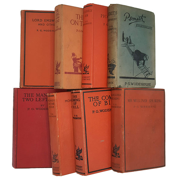 P. G. Wodehouse Well-Loved Works - 8 Books, c1930s
