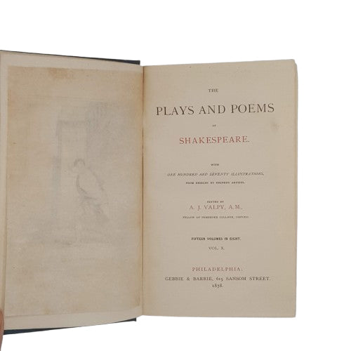 The Plays and Poems of Shakespeare - Gebbie &amp; Barrie, 1878