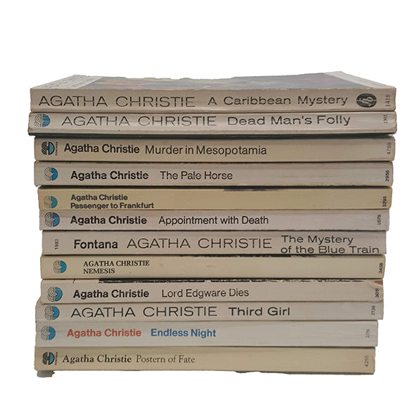 Agatha Christie Vintage Paperback Collection - Fontana, c.1970 (12 Books)