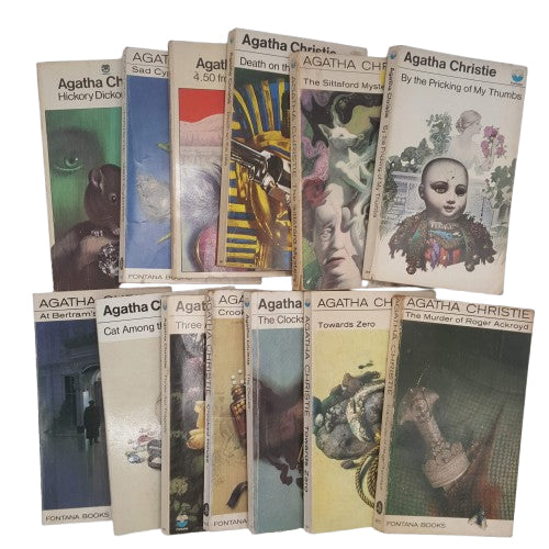 Agatha Christie Vintage Paperback Collection - Fontana, c.1970 (13 Books)