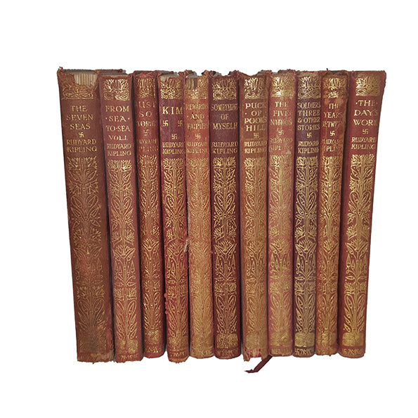 Rudyard Kipling Collected Works - Macmillan, c.1920s (11 Books)