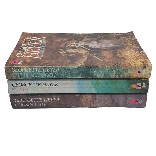 Georgette Heyer 3 Vintage Pan Paperbacks, c.1980s