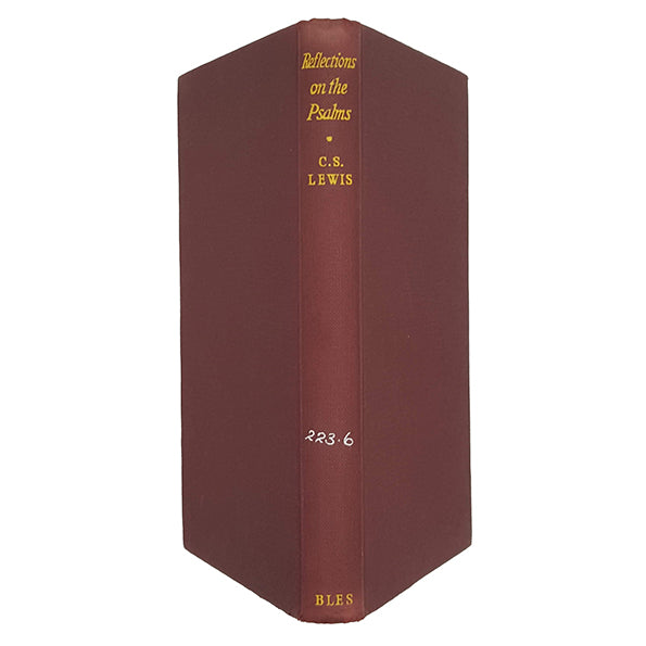 Reflections on the Psalms by C. S. Lewis - 1st Edition, Geoffrey Bles, 1958