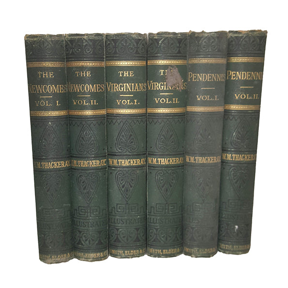 W. M. Thackeray Collected Works - Smith, Elder &amp; Co., 1892 (6 Books)