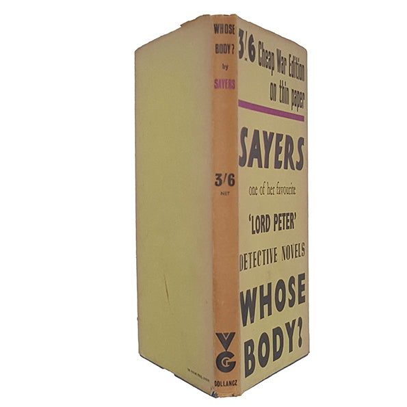 Whose Body? by Dorothy Leigh Sayers - Victor Gollancz 1944