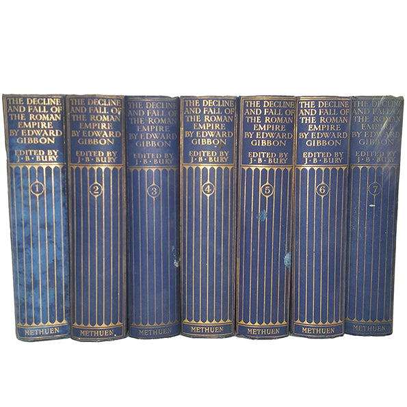 Decline and Fall of The Roman Empire Vols. 1-7 by Edward Gibbon - Methuen (7 Books)