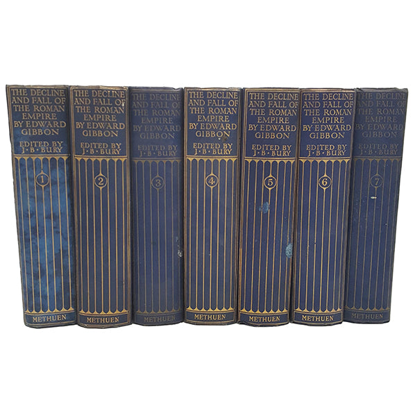 Decline and Fall of The Roman Empire Vols. 1-7 by Edward Gibbon - Methuen (7 Books)